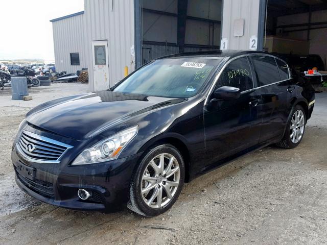 JN1CV6AP6CM620168 - 2012 INFINITI G37 BASE BLACK photo 2