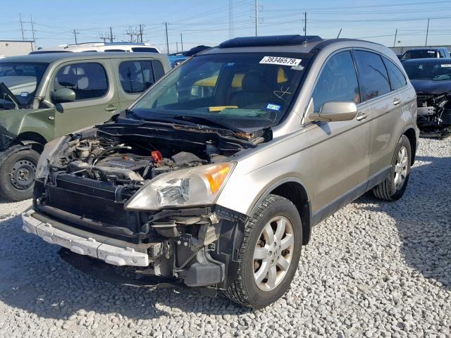 JHLRE38797C045106 - 2007 HONDA CR-V EXL GOLD photo 2