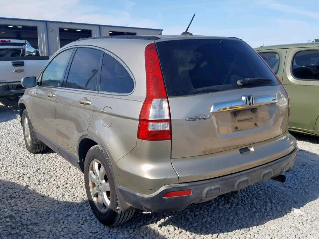 JHLRE38797C045106 - 2007 HONDA CR-V EXL GOLD photo 3