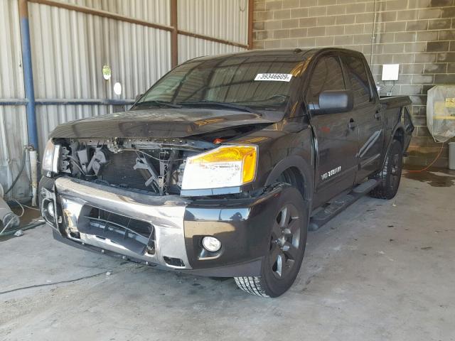 1N6BA0ED0FN509242 - 2015 NISSAN TITAN S BLACK photo 2