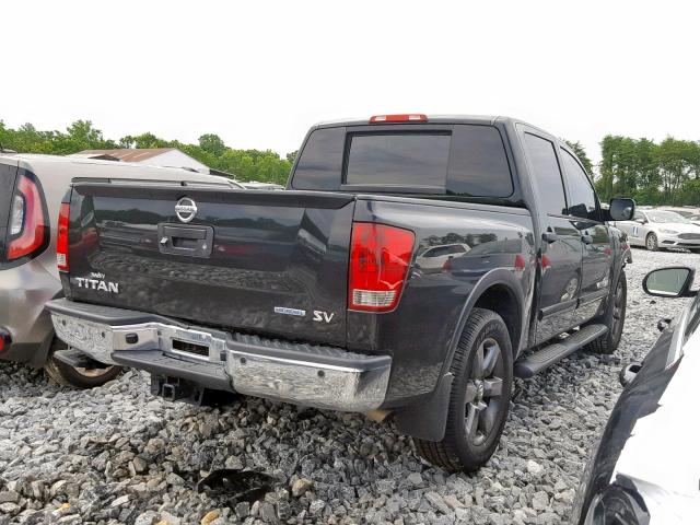 1N6BA0ED0FN509242 - 2015 NISSAN TITAN S BLACK photo 4