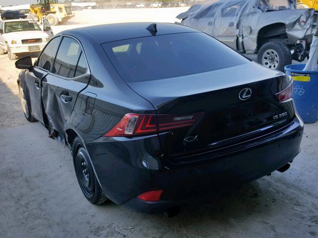 JTHBE1D25E5005411 - 2014 LEXUS IS 350 BLACK photo 3