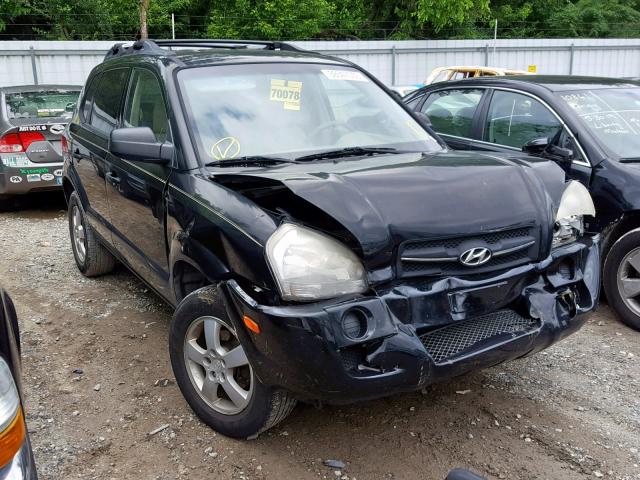 KM8JM12B66U464288 - 2006 HYUNDAI TUCSON GL BLACK photo 1