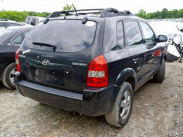 KM8JM12B66U464288 - 2006 HYUNDAI TUCSON GL BLACK photo 4