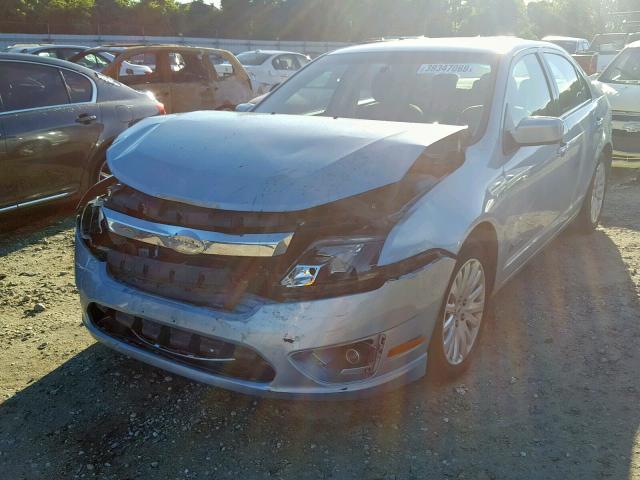 3FADP0L3XAR217193 - 2010 FORD FUSION HYB BLUE photo 2