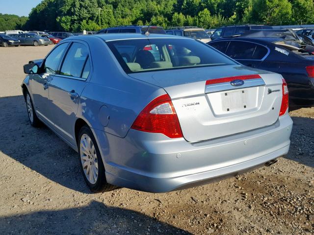 3FADP0L3XAR217193 - 2010 FORD FUSION HYB BLUE photo 3