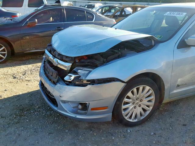 3FADP0L3XAR217193 - 2010 FORD FUSION HYB BLUE photo 9