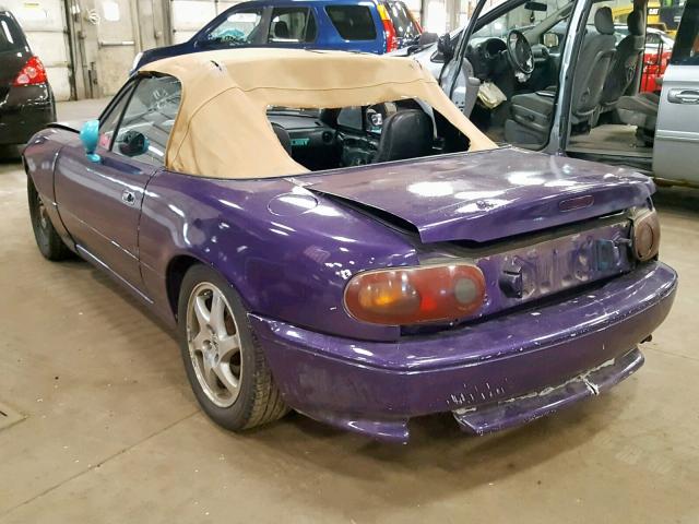 JM1NA351XN0302179 - 1992 MAZDA MX-5 MIATA PURPLE photo 3