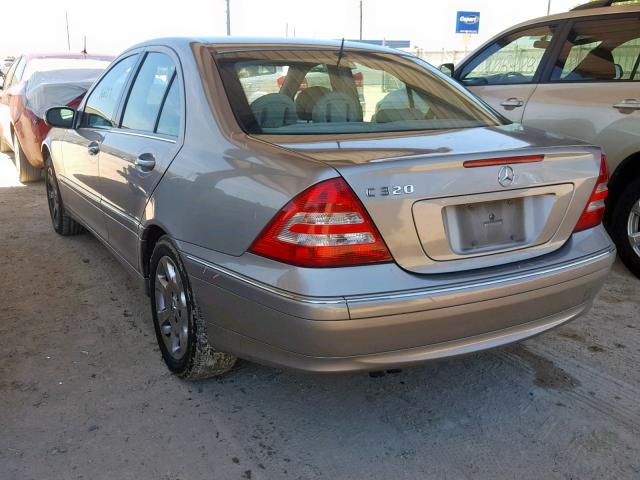 WDBRF64J95F565863 - 2005 MERCEDES-BENZ C 320 SILVER photo 3