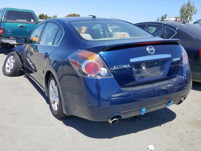 1N4CL21E28C181161 - 2008 NISSAN ALTIMA HYB BLUE photo 3