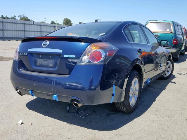 1N4CL21E28C181161 - 2008 NISSAN ALTIMA HYB BLUE photo 4