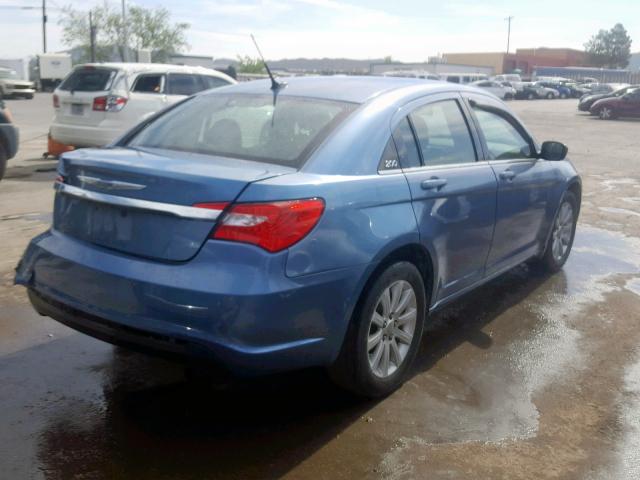 1C3BC1FB2BN533203 - 2011 CHRYSLER 200 TOURIN BLUE photo 4