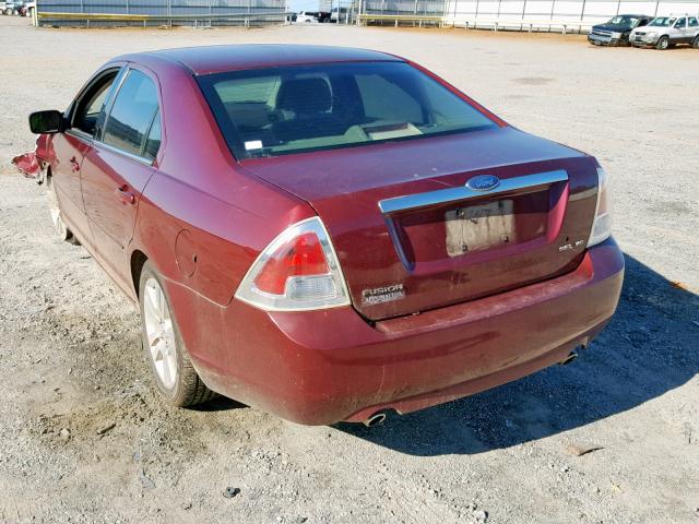 3FAFP08146R173084 - 2006 FORD FUSION SEL RED photo 3