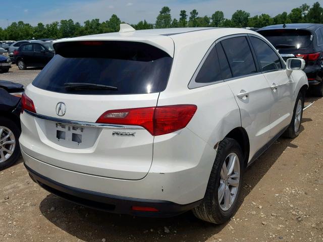 5J8TB3H36FL013416 - 2015 ACURA RDX WHITE photo 4