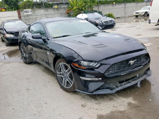 1FA6P8CF0J5106446 - 2018 FORD MUSTANG GT BLACK photo 1