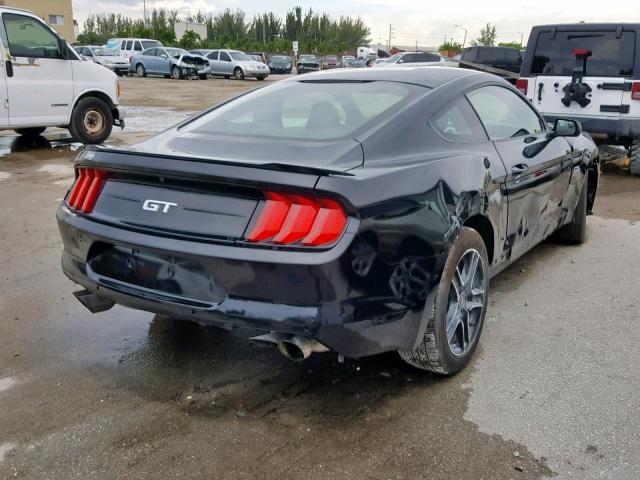 1FA6P8CF0J5106446 - 2018 FORD MUSTANG GT BLACK photo 4