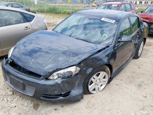 2G1WB5E31E1141880 - 2014 CHEVROLET IMPALA LIM BLACK photo 2