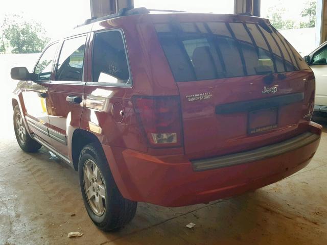 1J4GS48N65C505203 - 2005 JEEP GRAND CHER RED photo 3