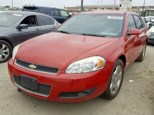 2G1WD58C781256607 - 2008 CHEVROLET IMPALA SUP Қызыл фото 2