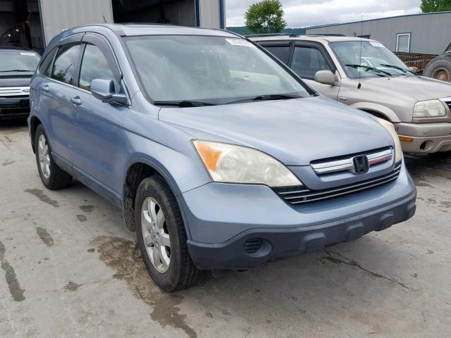 JHLRE48737C003536 - 2007 HONDA CR-V EXL BLUE photo 1