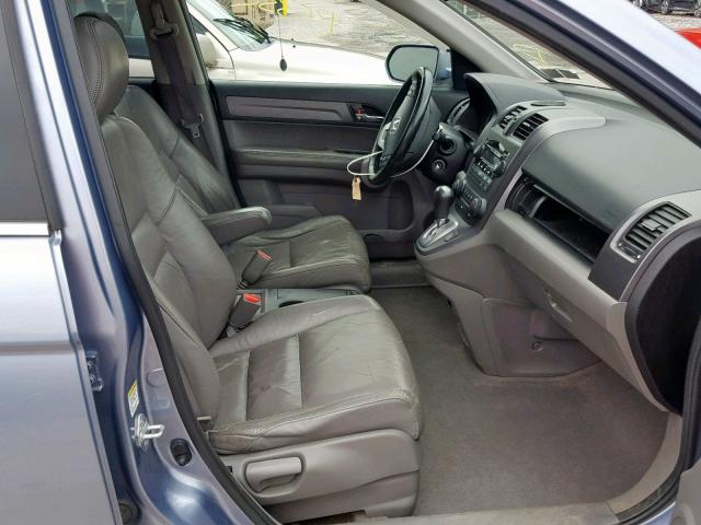 JHLRE48737C003536 - 2007 HONDA CR-V EXL BLUE photo 5