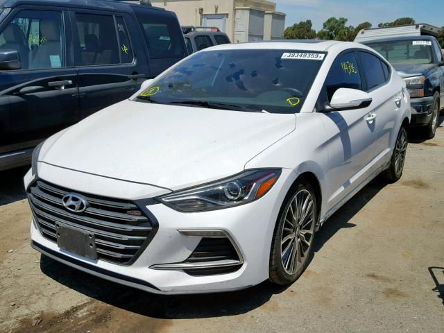 KMHD04LB8JU553863 - 2018 HYUNDAI ELANTRA SP WHITE photo 2