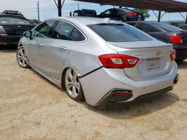 1G1BF5SM7H7155130 - 2017 CHEVROLET CRUZE PREM SILVER photo 3