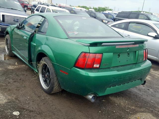 1FAFP42X11F212577 - 2001 FORD MUSTANG GT GREEN photo 3