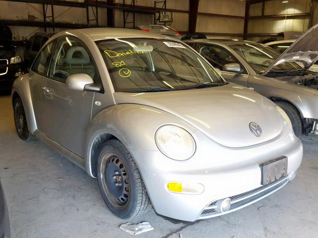 3VWCP21C11M435120 - 2001 VOLKSWAGEN NEW BEETLE ვერცხლისფერი ფოტო 1
