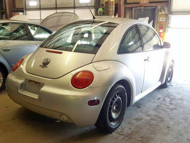 3VWCP21C11M435120 - 2001 VOLKSWAGEN NEW BEETLE ვერცხლისფერი ფოტო 4