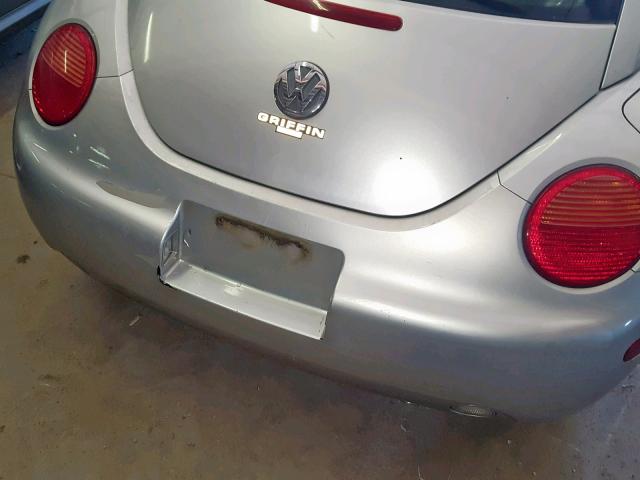 3VWCP21C11M435120 - 2001 VOLKSWAGEN NEW BEETLE ვერცხლისფერი ფოტო 9