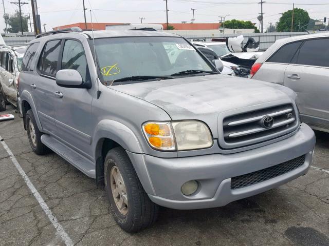 5TDZT38A62S094690 - 2002 TOYOTA SEQUOIA LI SILVER photo 1