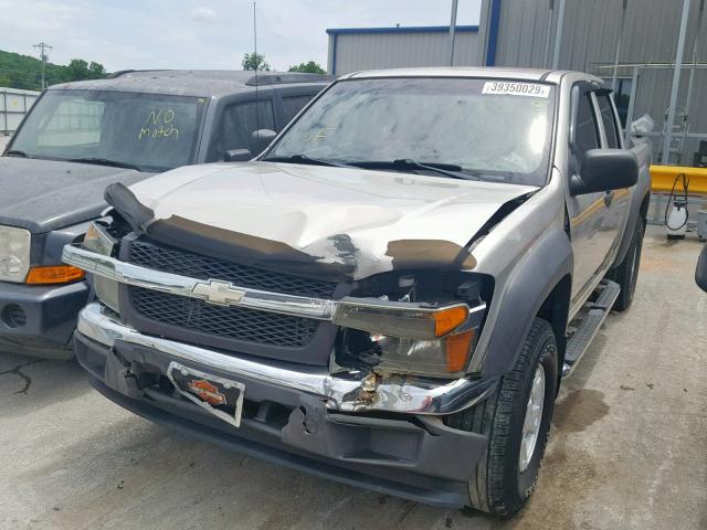 1GCDT13E078136078 - 2007 CHEVROLET COLORADO TAN photo 2