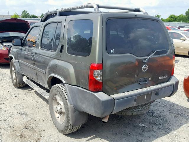 5N1ED28T53C646864 - 2003 NISSAN XTERRA XE GREEN photo 3