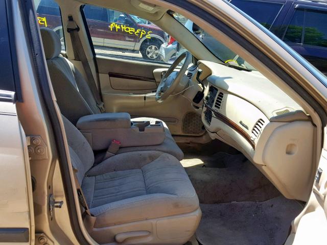 2G1WF52E749299179 - 2004 CHEVROLET IMPALA TAN photo 5