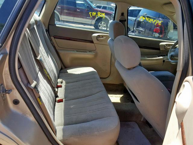 2G1WF52E749299179 - 2004 CHEVROLET IMPALA TAN photo 6