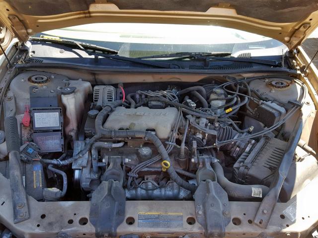 2G1WF52E749299179 - 2004 CHEVROLET IMPALA TAN photo 7