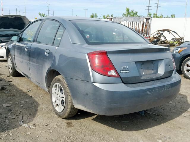 1G8AJ52F84Z141264 - 2004 SATURN ION LEVEL GRAY photo 3