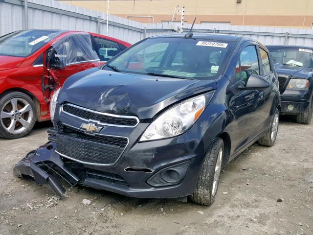 KL8CA6S90DC519538 - 2013 CHEVROLET SPARK LS BLACK photo 2