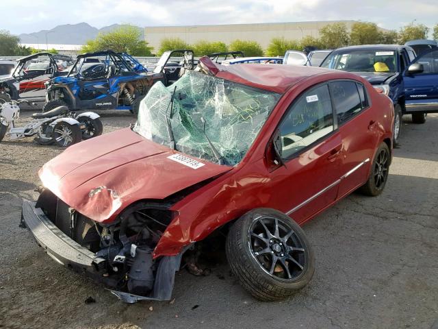 3N1AB6AP8AL664051 - 2010 NISSAN SENTRA 2.0 BURGUNDY photo 2