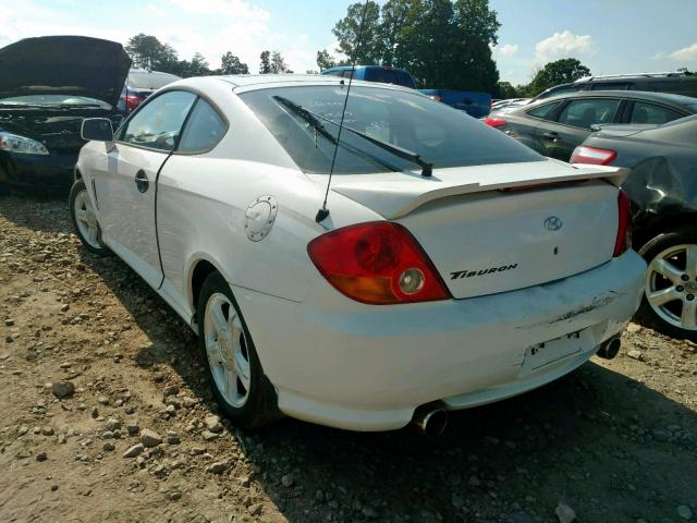 KMHHM65D33U087035 - 2003 HYUNDAI TIBURON WHITE photo 3