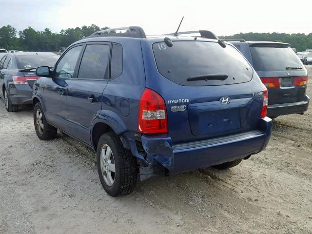 KM8JM12BX5U117979 - 2005 HYUNDAI TUCSON GL BLUE photo 3