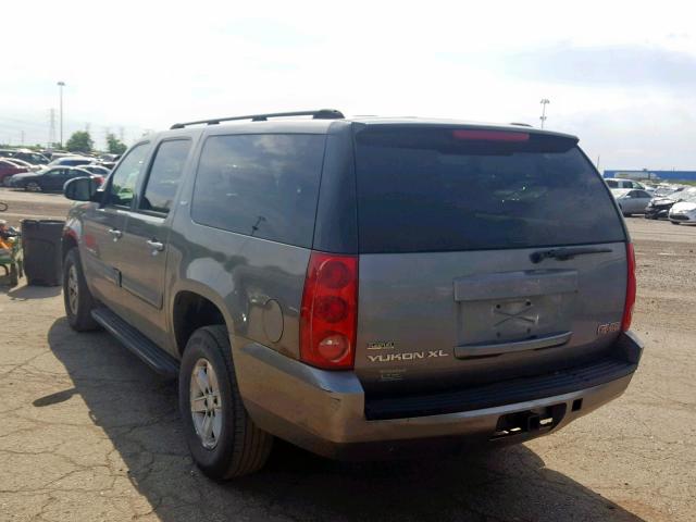 1GKFK16337J186119 - 2007 GMC YUKON XL K GRAY photo 3