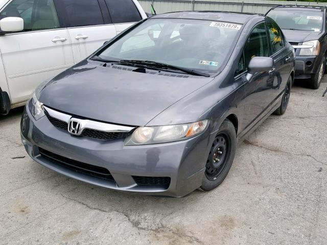 2HGFA1F6XAH509312 - 2010 HONDA CIVIC LX-S Մոխրագույն լուսանկար 2