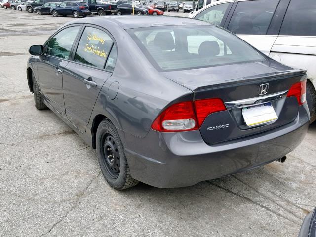 2HGFA1F6XAH509312 - 2010 HONDA CIVIC LX-S Մոխրագույն լուսանկար 3