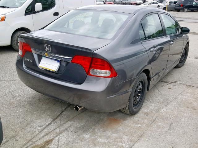 2HGFA1F6XAH509312 - 2010 HONDA CIVIC LX-S Մոխրագույն լուսանկար 4