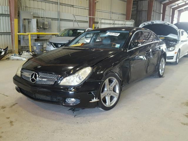 WDDDJ75X46A058716 - 2006 MERCEDES-BENZ CLS 500 BLACK photo 2