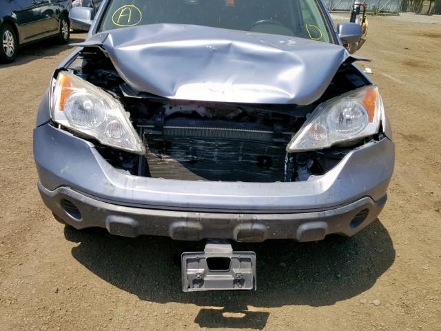 JHLRE48728C045715 - 2008 HONDA CR-V EXL BLUE photo 9