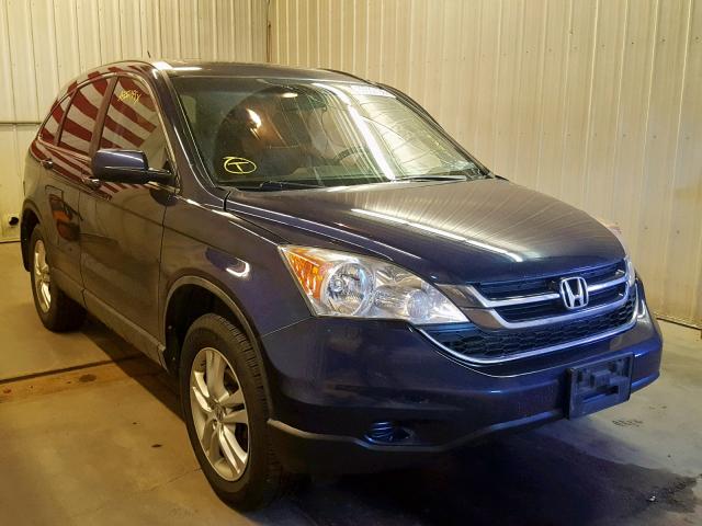 5J6RE4H76BL002574 - 2011 HONDA CR-V EXL BLUE photo 1