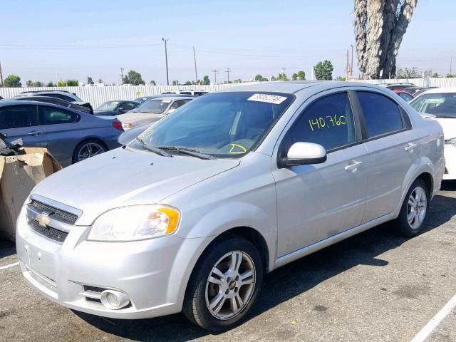 KL1TG5DE4BB232658 - 2011 CHEVROLET AVEO LT SILVER photo 2